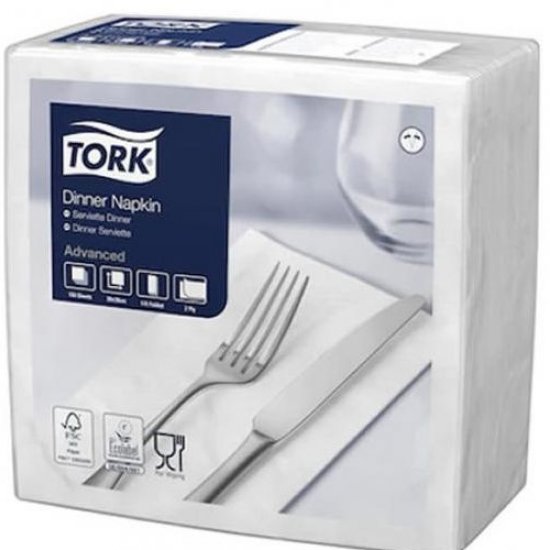 Tork Dinner Napkin 8-Fold 39cm x 39cm, 2 ply 1800 pack
