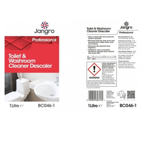 Jangro Toilet & Washroom Cleaner Descaler