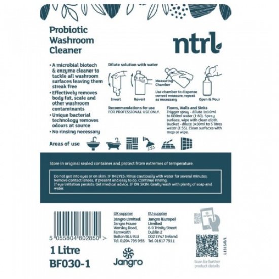 NTRL Probiotic Washroom Cleaner 1ltr
