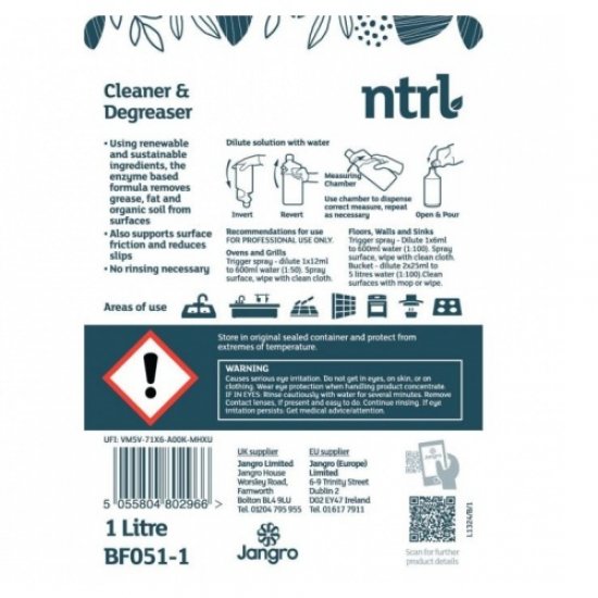 NTRL Cleaner & Degreaser 1ltr