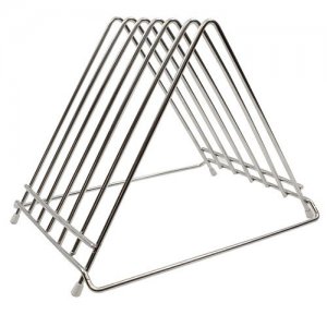 Stainless Steel Chopping Board 6 Slot Stand