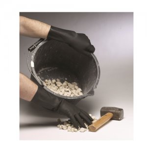 Shield® Heavyweight Black Rubber Gloves