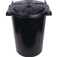 Refuse Bin - 90L - Black