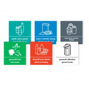 WELSH BIN RECYCLING STICKERS