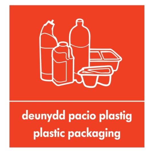 WELSH BIN RECYCLING STICKERS