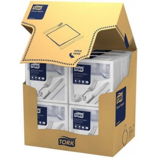 Tork 39 cm 3 PLY 1/4-FOLD WHITE NAPKIN 1200PK