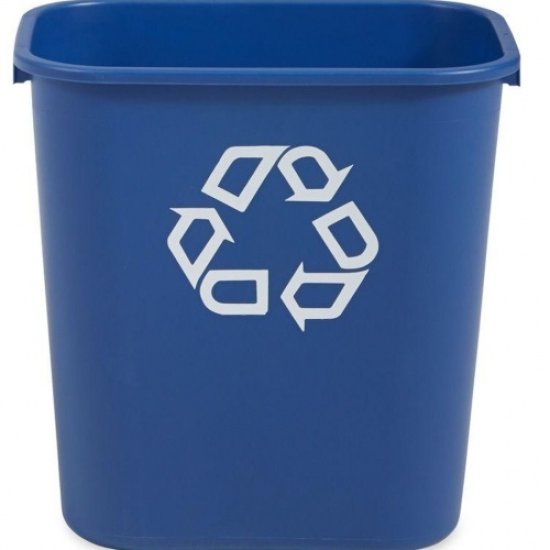  Blue Deskside Recycling Bin 