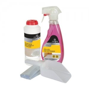 Emergency Spillage Kit for Body Fluids (525ml Sta Kill, 240g Sanitaire, bags, gloves, scoop)