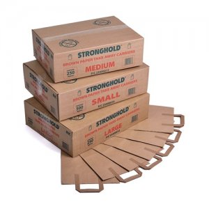 Stronghold Brown Paper Takeaway Carrier Bags